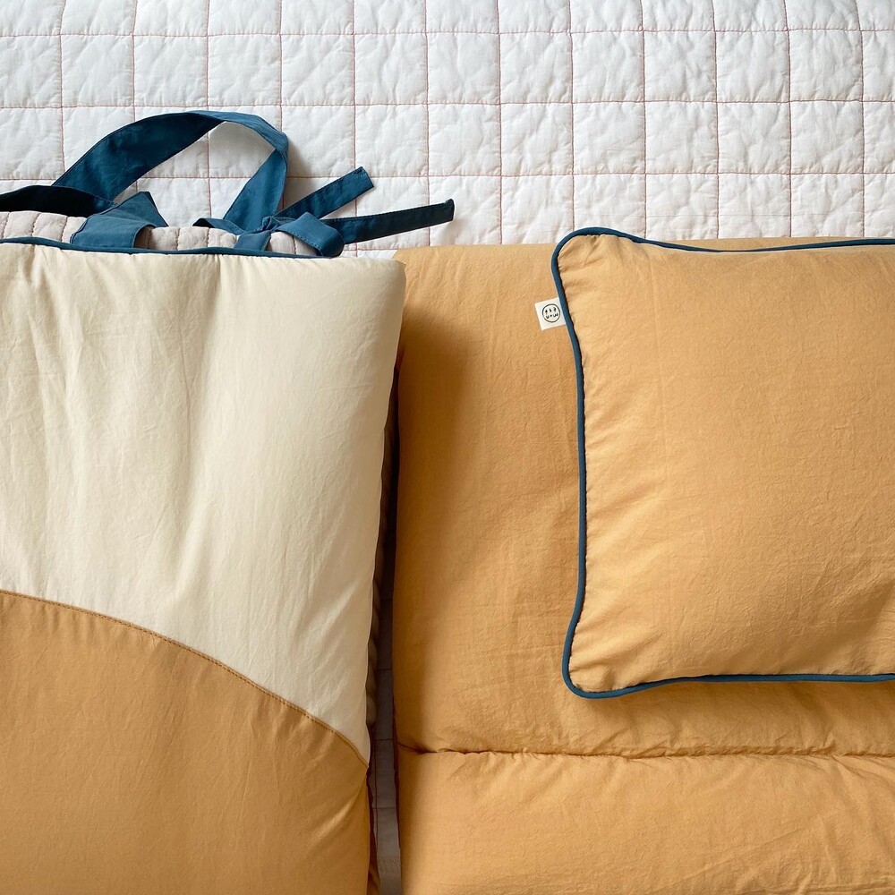 낮잠이불 세트 Circle Play Pad Set - Cheese Cake