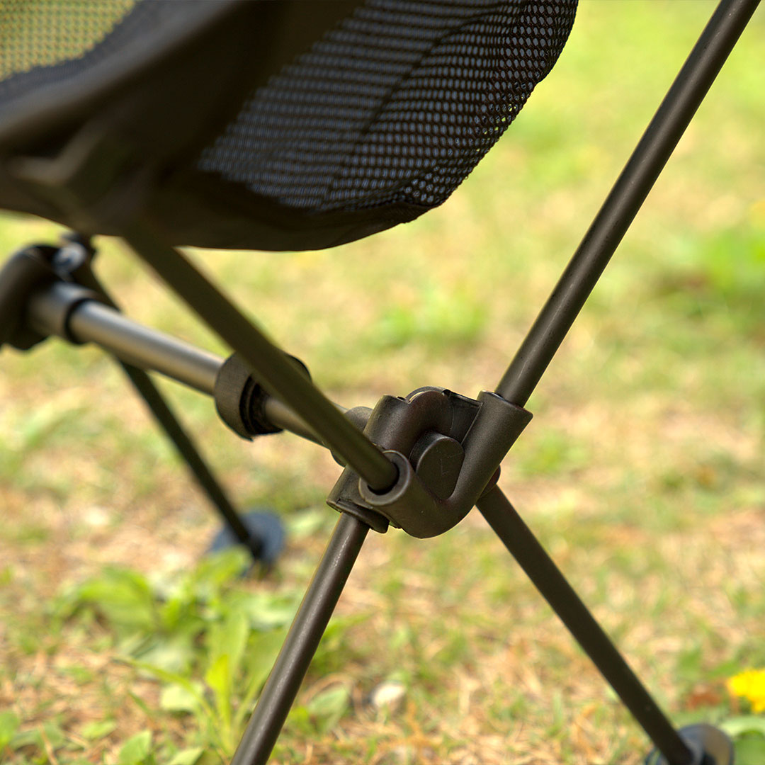 빈슨메시프 듀랄루민 백패킹체어 휴대용 등산 낚시 캠핑의자 경량 메쉬 블랙, 1개