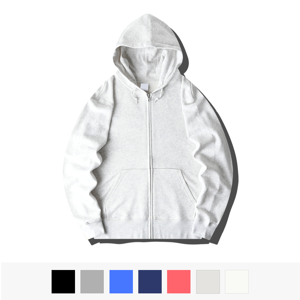 남자 후드집업 빅사이즈 무지 여성 긴팔티 티셔츠 커플 단체 남녀공용