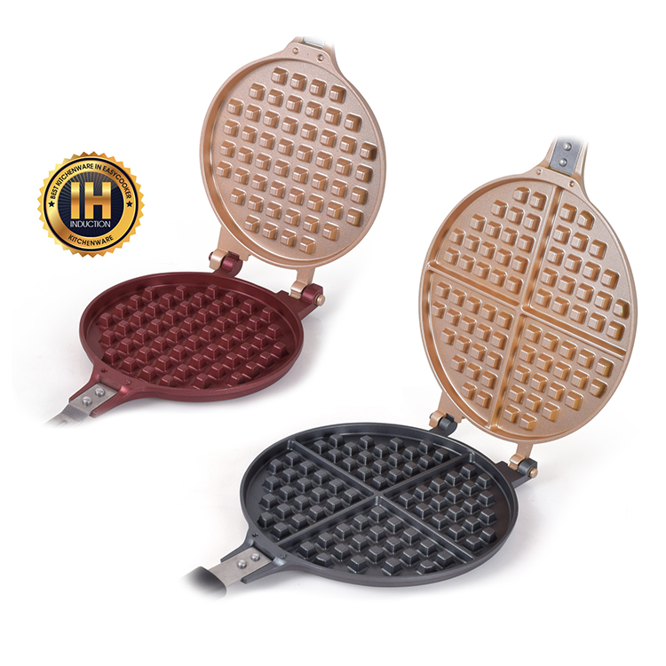 마미스타 팔각 와플팬 가스용 국산 투톤 세척솔기름붓 제공 와플 기계 틀 메이커 크로플