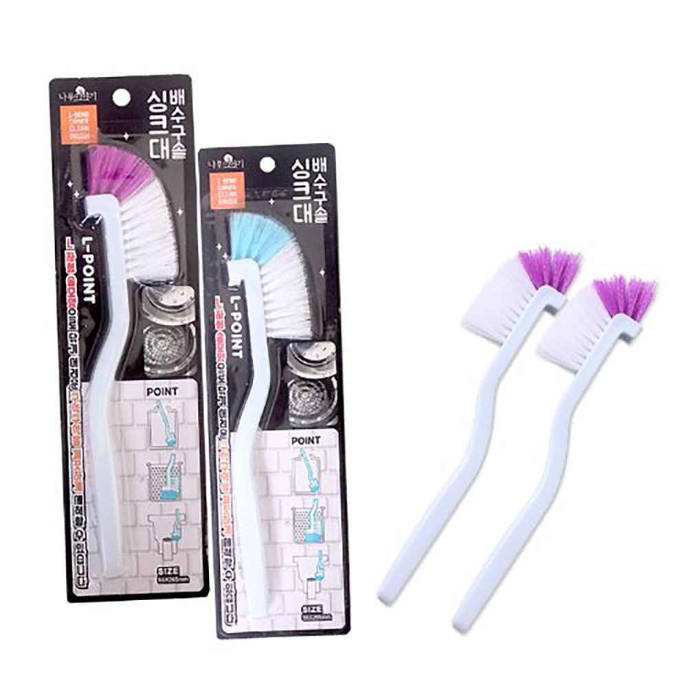 주방 싱크대 배수구 화장실 청소솔 틈새솔 (색상랜덤)