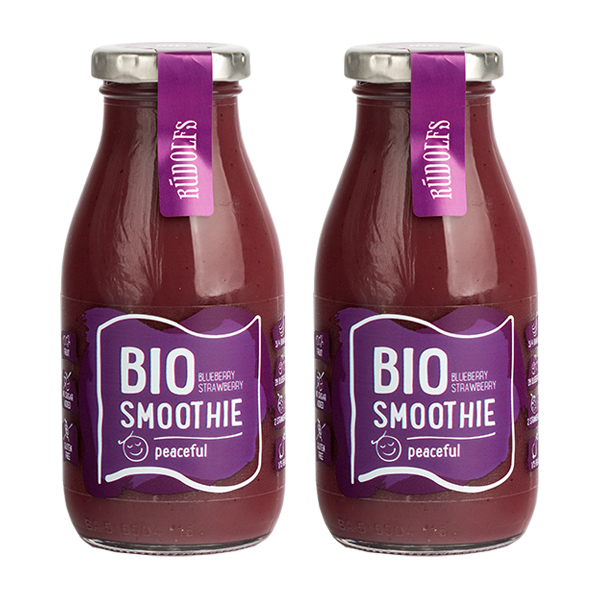 루돌프 유기농 스무디 피스풀 블루베리 딸기 260ml 2개세트 : MEGACOFFEE