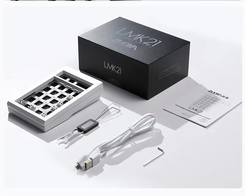 Zuoya LMK21 풀알루미늄 키패드 키트 베어본 무선 숫자 넘버 키패드 VIA지원 - 상세 이미지 5