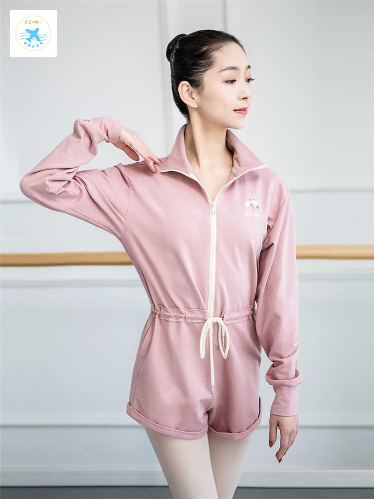 우주복 트레이닝 댄스복 겨울 워머 성인 전신 댄스 의류 발레 점프슈트 - 상세 이미지 4