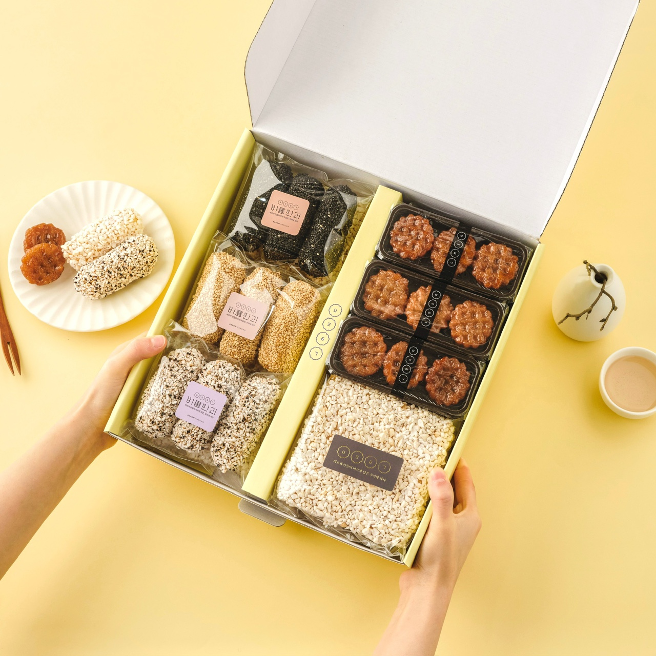 약과 한과선물세트 700g 2단 수제 유과 과즐 추석 소중함