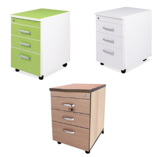 고급 이동식 서랍장 튼튼한 열쇠 서랍장 스틸 목재 바퀴 서랍장