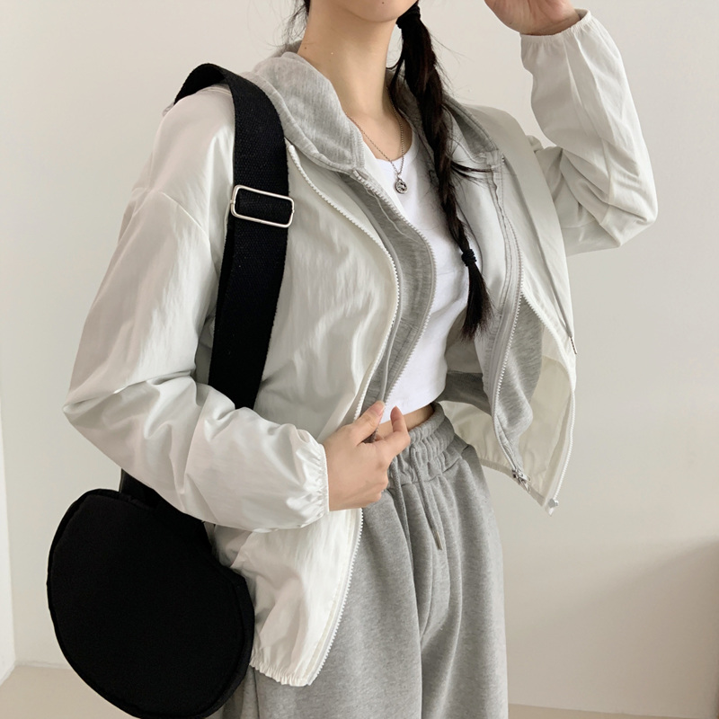 [간절기/추천] 데일리 스트링 후드 바스락 데일리 바람막이 - 5color 이미지 2