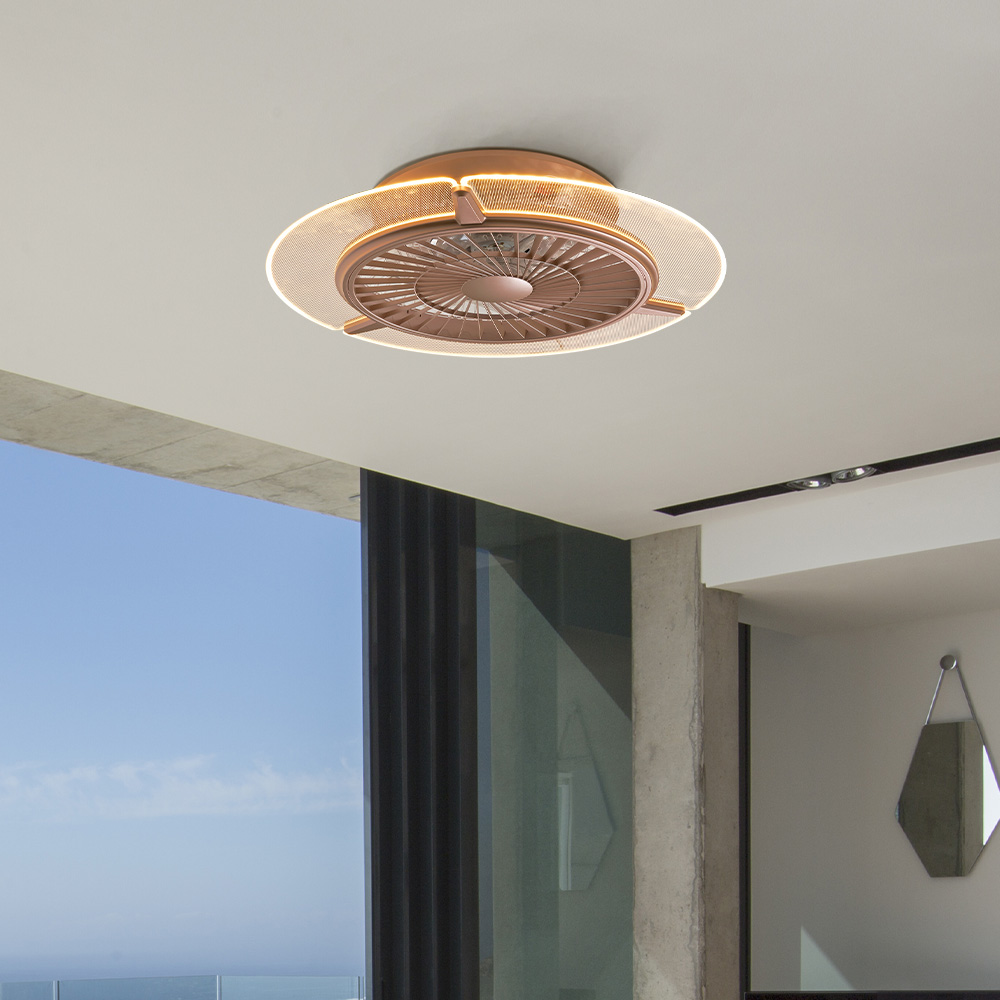 프리즈 LED 실링팬 조명40W 엣지타입 리모컨 천장 선풍기 써큘레이터 제품 이미지