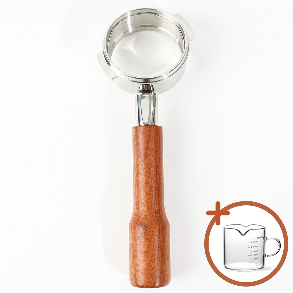 홈인홀 58mm 시모넬리 빅토리아 아르두이노 바텀리스 포터필터 로즈우드 바스켓 미포함 제품 이미지