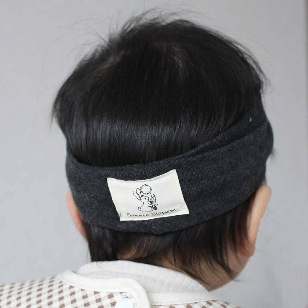 [바니블라썸] 아기헤어밴드 머리띠 신생아 여아 남아 곰돌이 매듭밴드 살구스킨