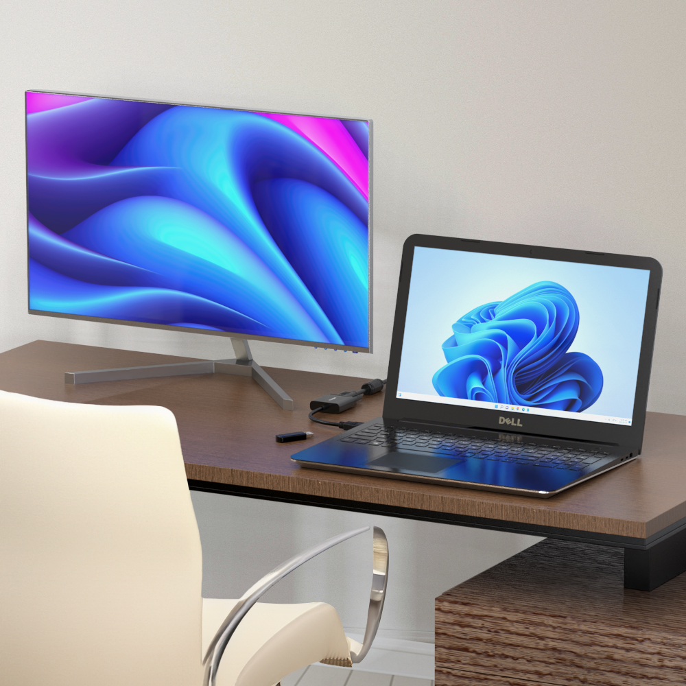 넥스트유 버이반 FHD 60Hz HDMI TO VGA(RGB) 컨버터 젠더 케이블 - 상세 이미지 4