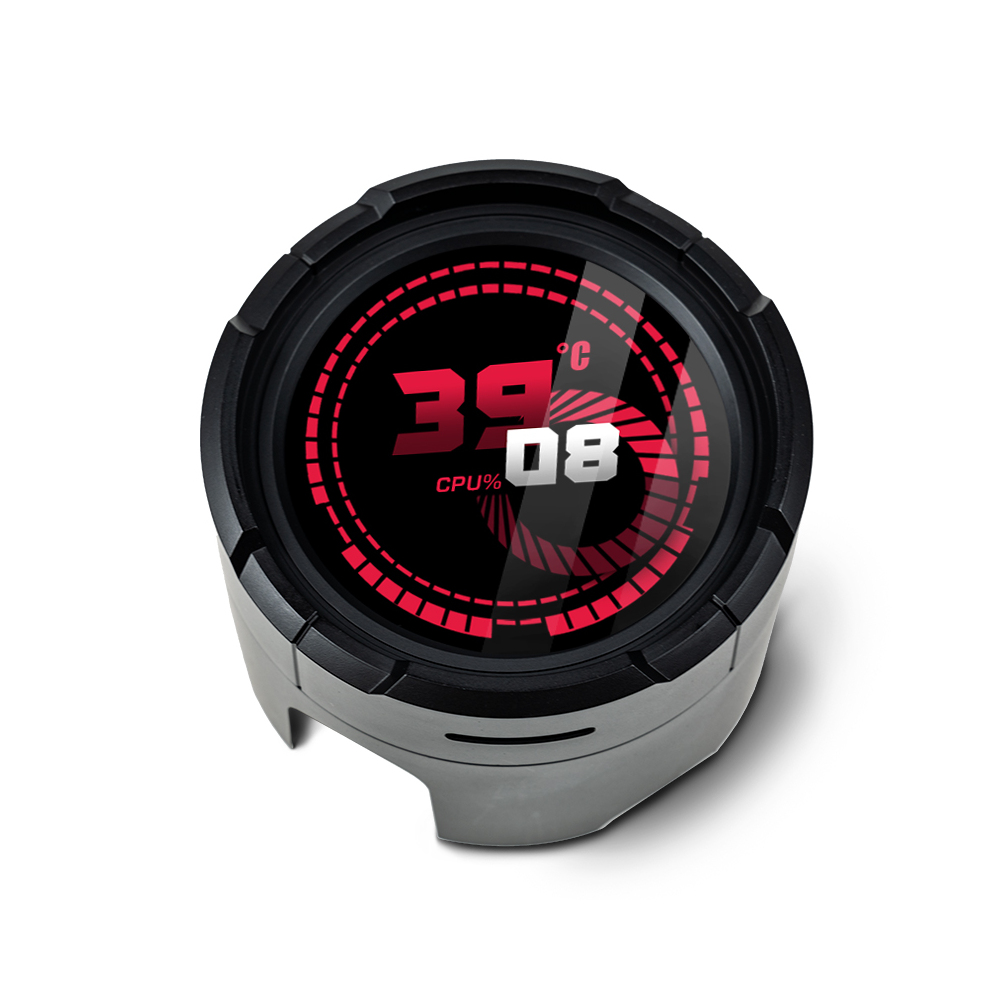 발키리 VALKYRIE V360 ARGB LCD CPU 수냉쿨러 드라큘라 블랙 - 상세 이미지 3