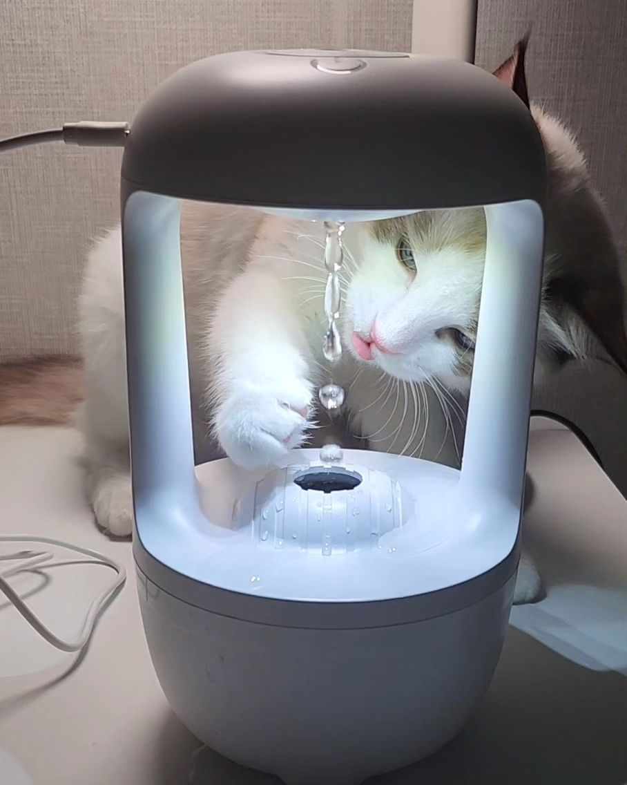 무중력 물멍가습기 초음파 미니가습기 무드등 탁상용 사무실 인테리어 소형 휴대용 간편세척