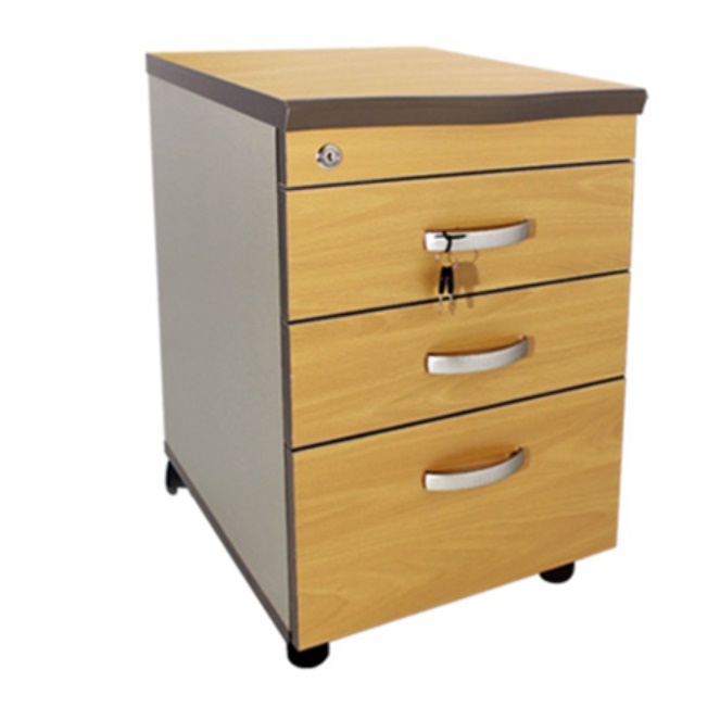 바퀴 서랍장 고급 열쇠 서랍장 튼튼한 스틸 목재 이동식 서랍장