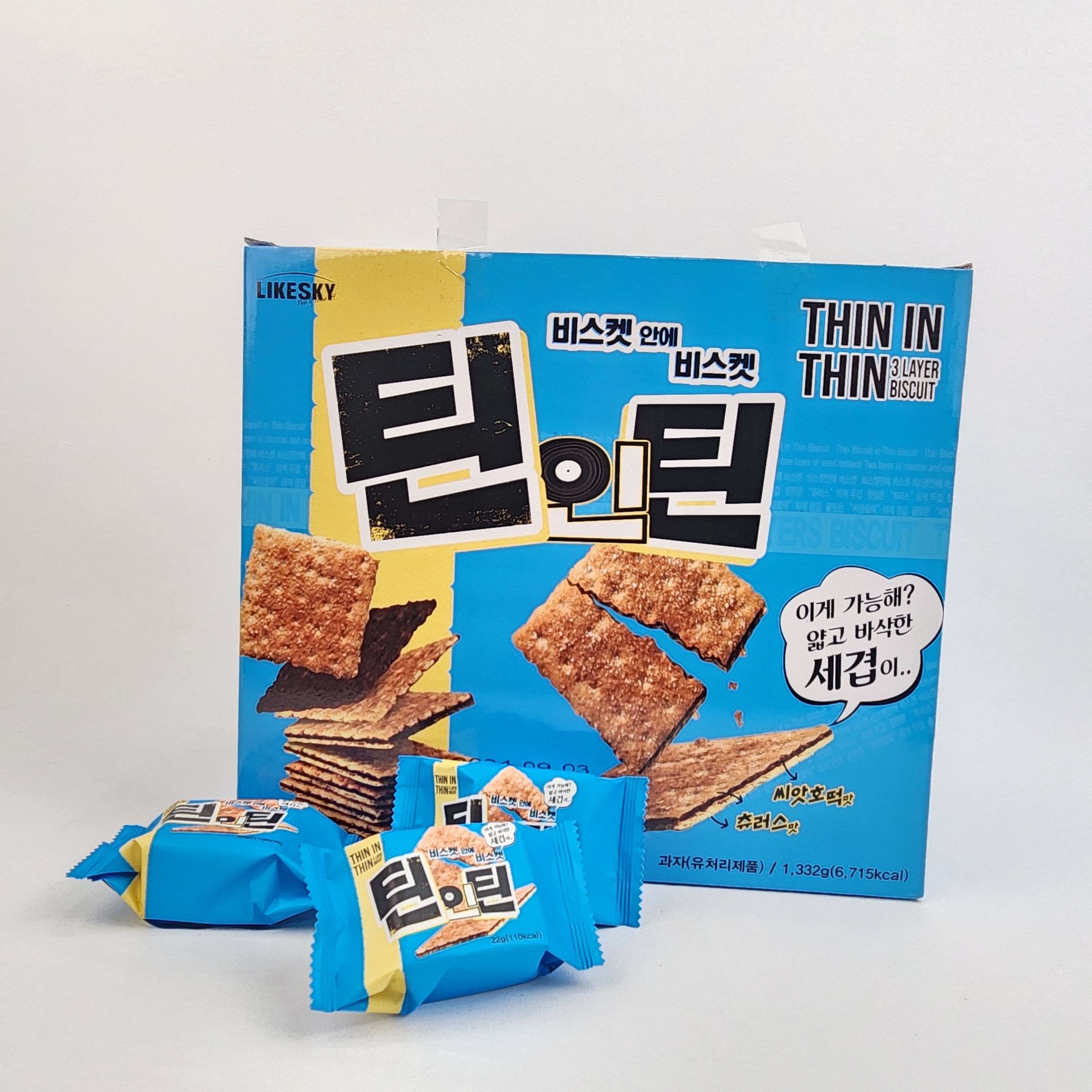 LIKESKY 틴인틴 비스켓 1332g 60봉 코스트코 과자 틴틴 - 상세 이미지 2