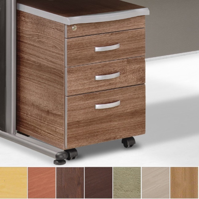고급 열쇠 서랍장 바퀴 서랍장 튼튼한 스틸 목재 이동식 서랍장