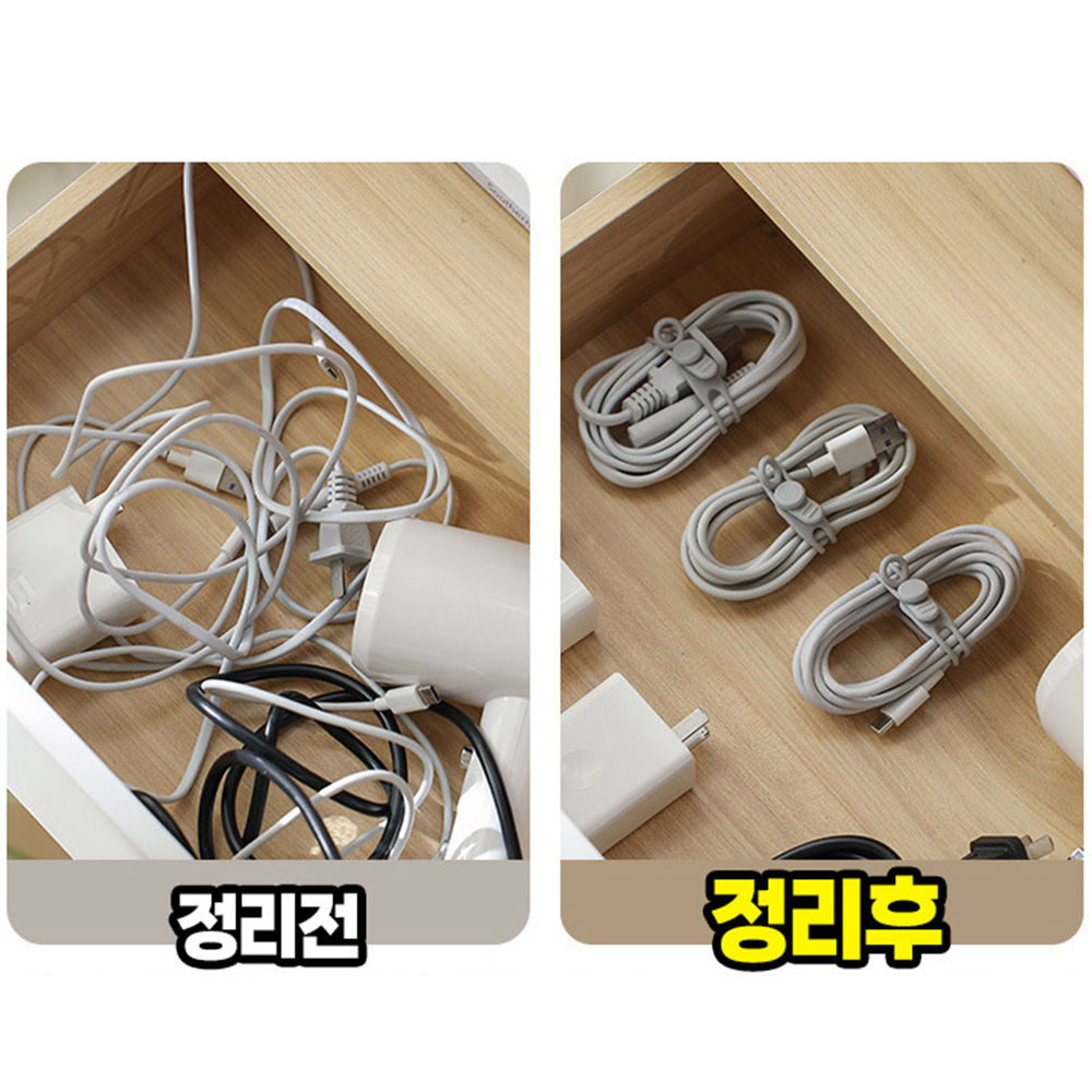 실리콘 재사용케이블타이 S1 1개 반영구 재활용타이 전선 정리 - 상세 이미지 4