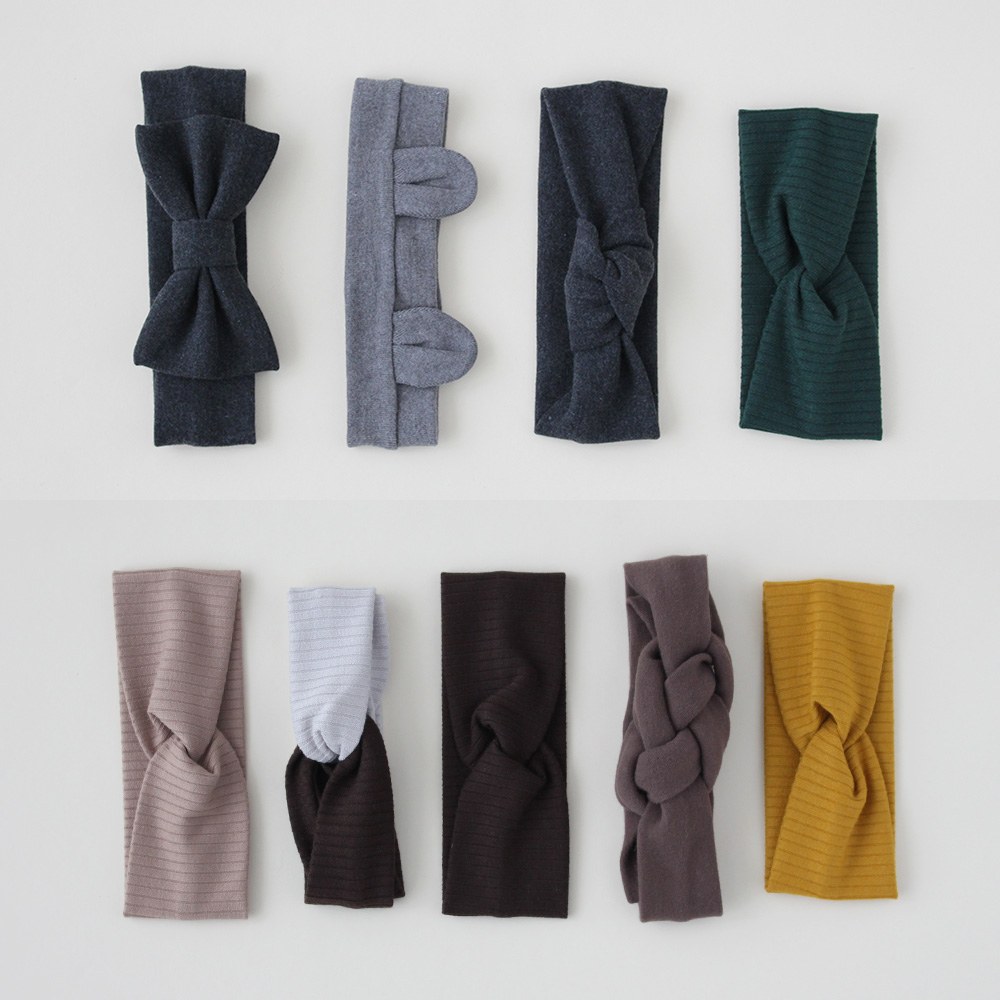 [바니블라썸] 아기헤어밴드 머리띠 신생아 여아 남아 곰돌이 매듭밴드 살구스킨