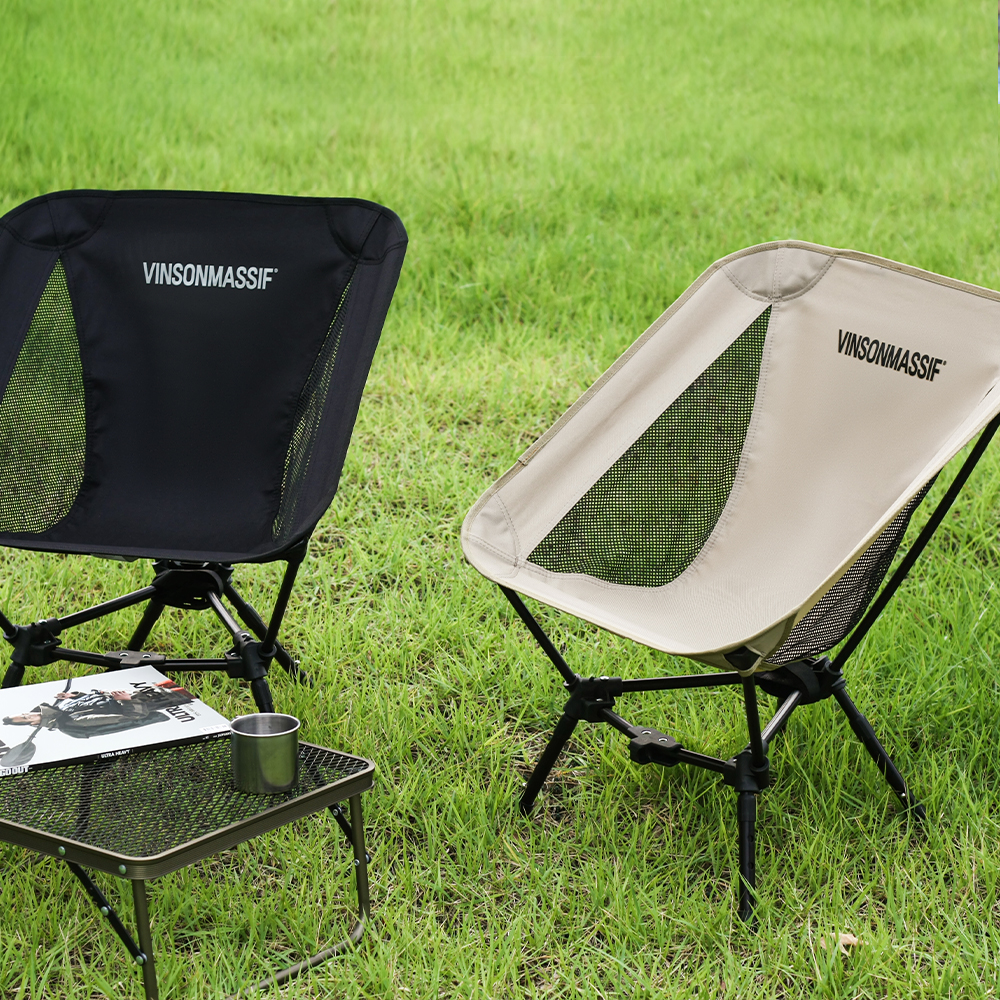 빈슨메시프 시그니처 백패킹 체어 캠핑 의자 경량 휴대용 야외 간이 접이식 낚시 의자