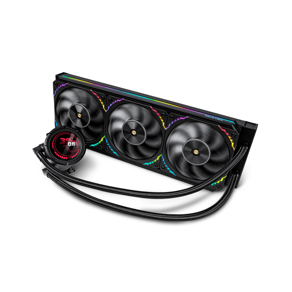 발키리 VALKYRIE V360 ARGB LCD CPU 수냉쿨러 드라큘라 블랙