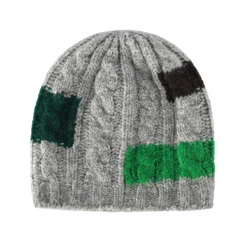 여자 남자 네모 니트 롱 비니 캡없는 챙없는 겨울 패션 모자