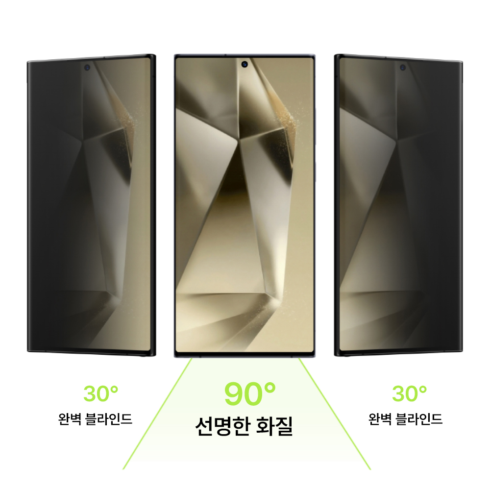 갤럭시 사생활 보호 필름 강화 유리 갤럭시S24 울트라, 1매입 - 상세 이미지 3