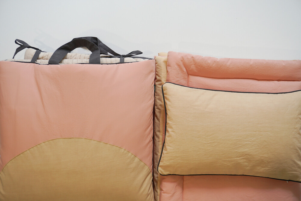 낮잠이불 세트 Circle Play Pad Set - Butter pink