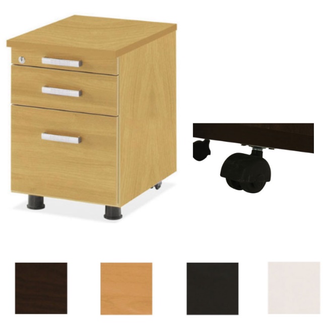고급 열쇠 서랍장 튼튼한 스틸 목재 이동식 서랍장 바퀴 서랍장