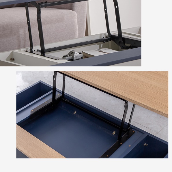 이동식 리프팅 테이블 바퀴 기능성 거실 테이블 높은 소파 테이블