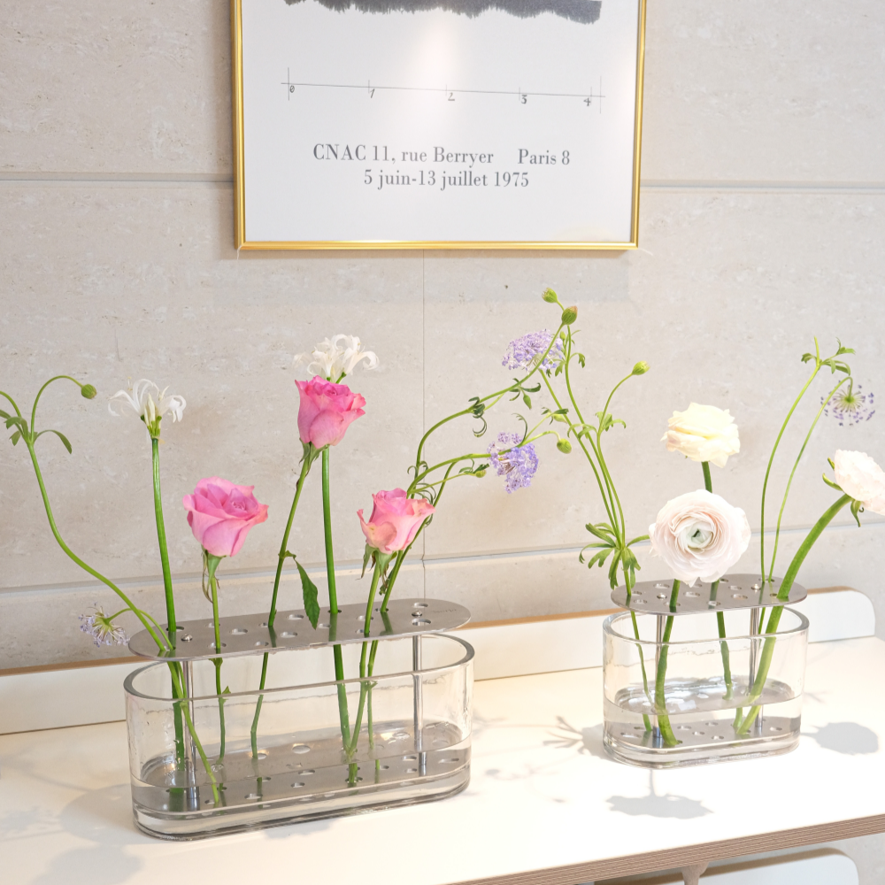 네르하 이케바나화병 유리 화병 꽃병 무광에디션