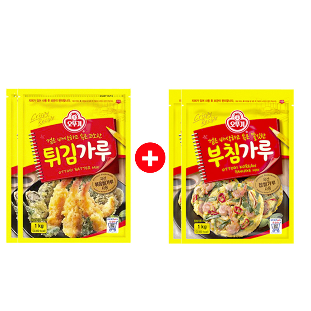 오뚜기 부침가루 1kg 2개 + 튀김가루 1kg 2개 외 9종 - 메인 이미지
