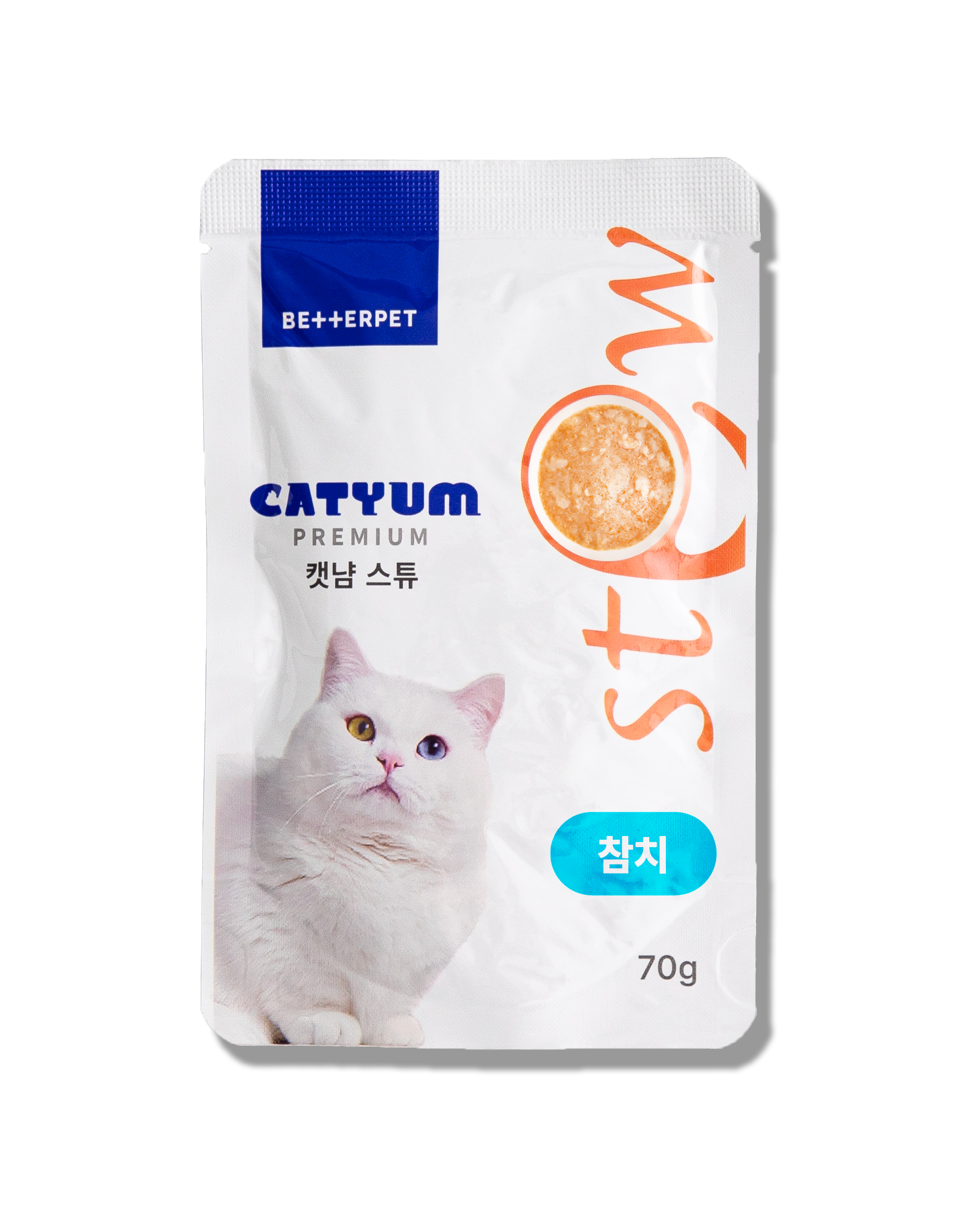 베러펫 캣냠 고양이습식사료 고양이사료 파우치 스튜 70g - 상품 이미지