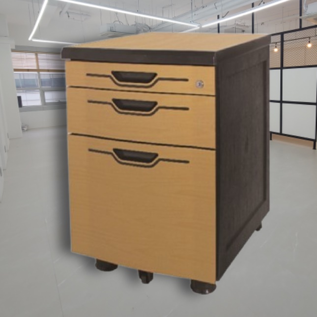 열쇠 서랍장 튼튼한 스틸 목재 이동식 서랍장 고급 바퀴 서랍장