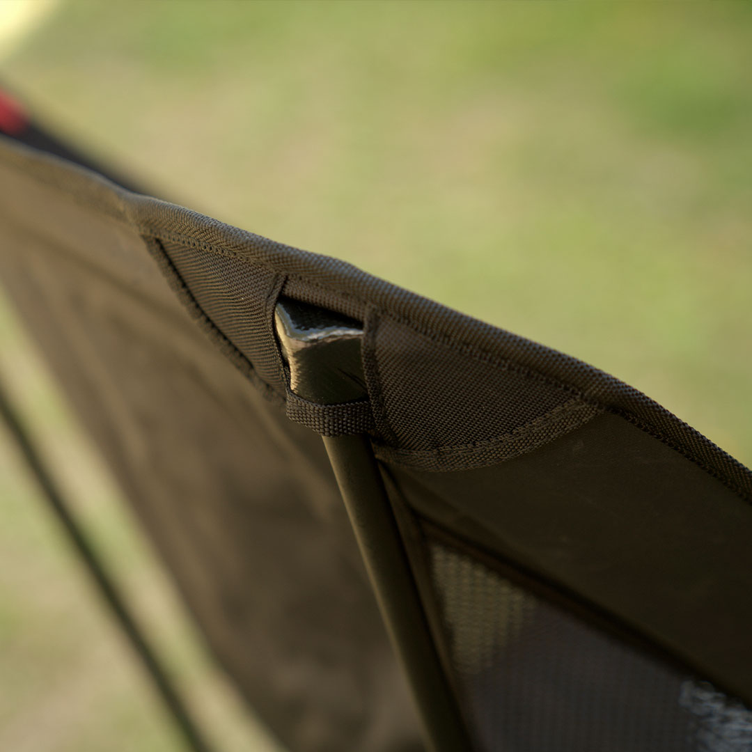 빈슨메시프 듀랄루민 백패킹체어 휴대용 등산 낚시 캠핑의자 경량 메쉬 블랙, 1개