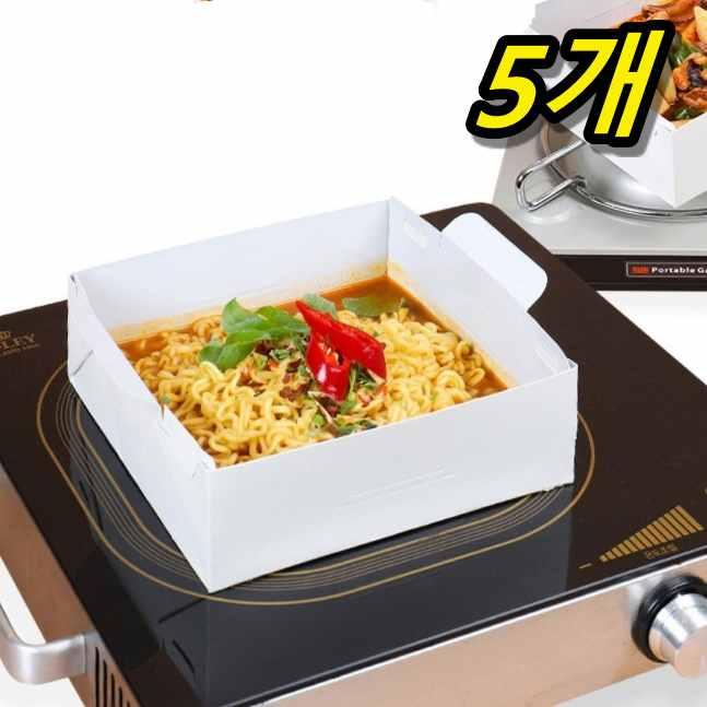 인덕션 라면 용기 뽀글이 용기 일회용 전골 냄비 종이 냄비
