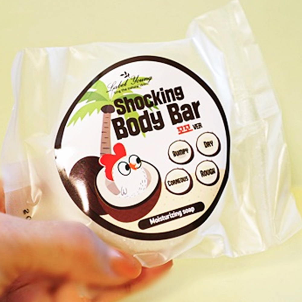 라벨영 쇼킹바디바 꼬꼬버전 100g 쫀쫀 생크림 문제성바디 각질 피부결점 보습 클렌저