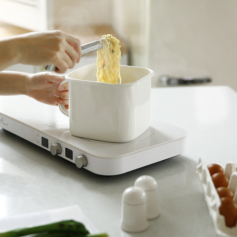 인덕션 법랑 손잡이 냄비 라면 작은 1인용 예쁜 냄비