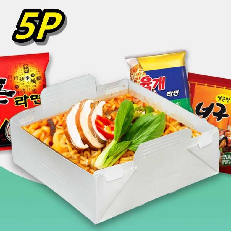 일회용 종이 라면 용기 라면 자판기 용기 인덕션용 종이 냄비 - 상품 이미지