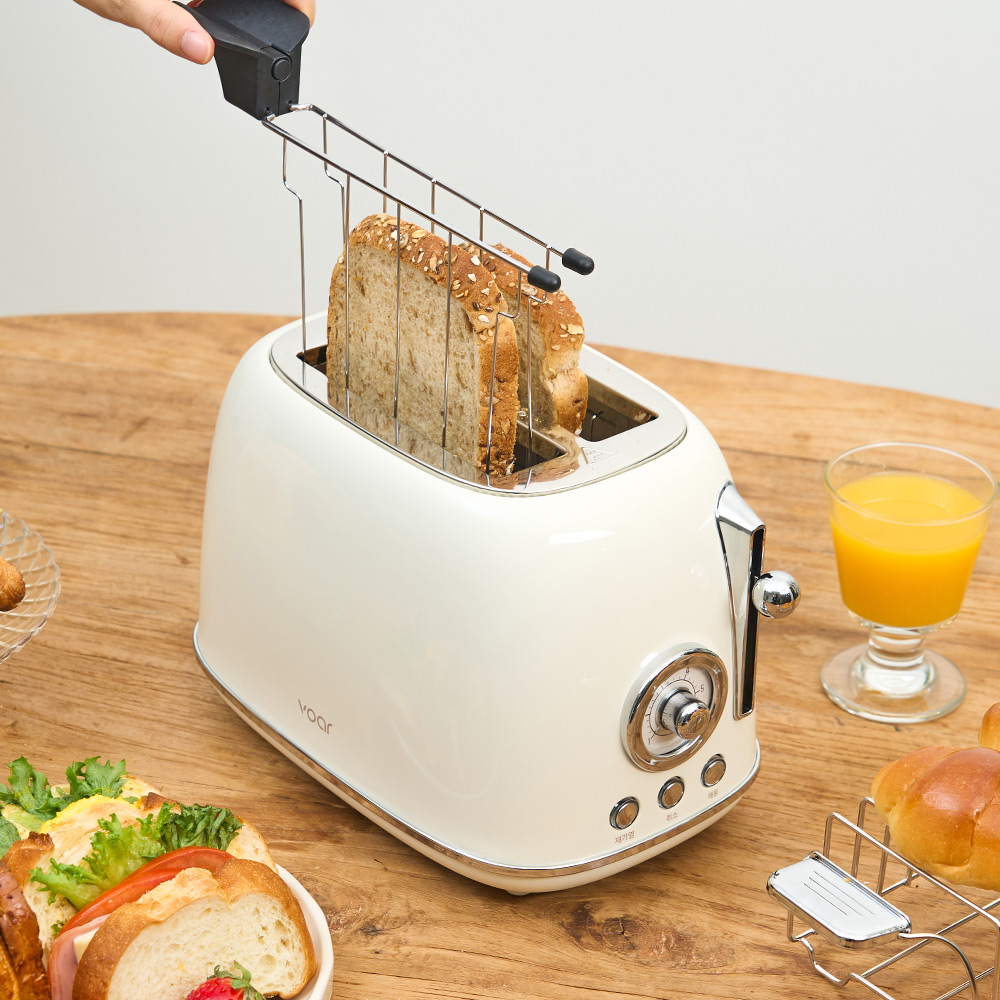 보아르 다이닝 스텐 토스트기 6단계굽기조절 트레이 기본구성 식빵 베이글 토스터기 기계