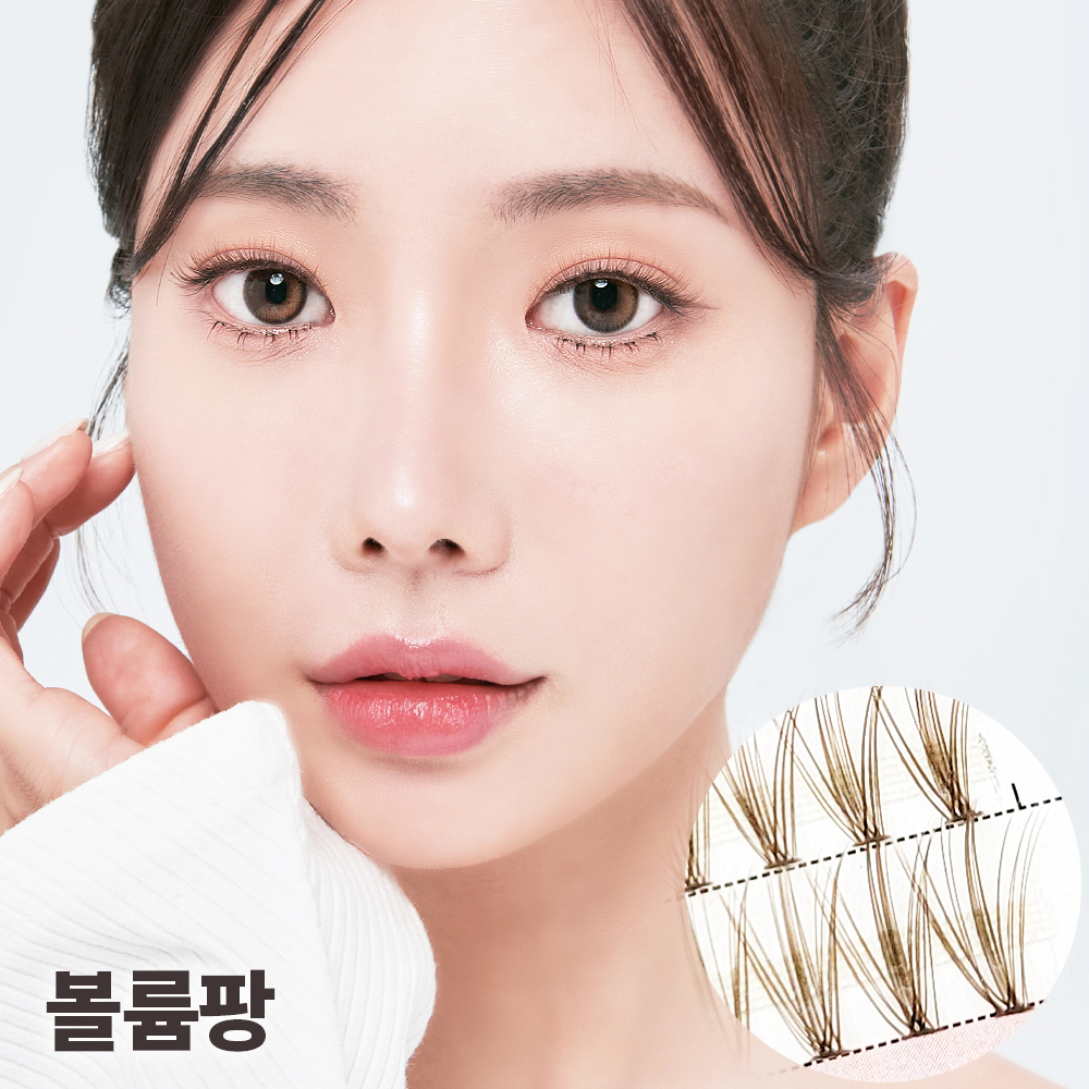 셀프천사 다크 브라운 가닥 속눈썹 붙이기 연장 갈색 부분 인조 아이돌 래쉬 트윙클 A형 - 상세 이미지 5