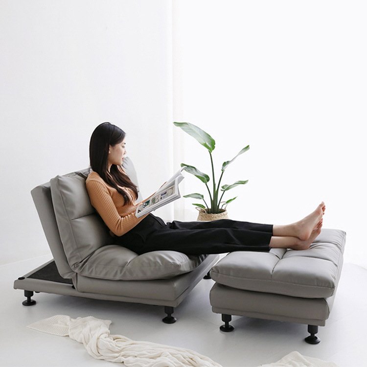 앰보 1인 멀티 소파 + 스툴 세트