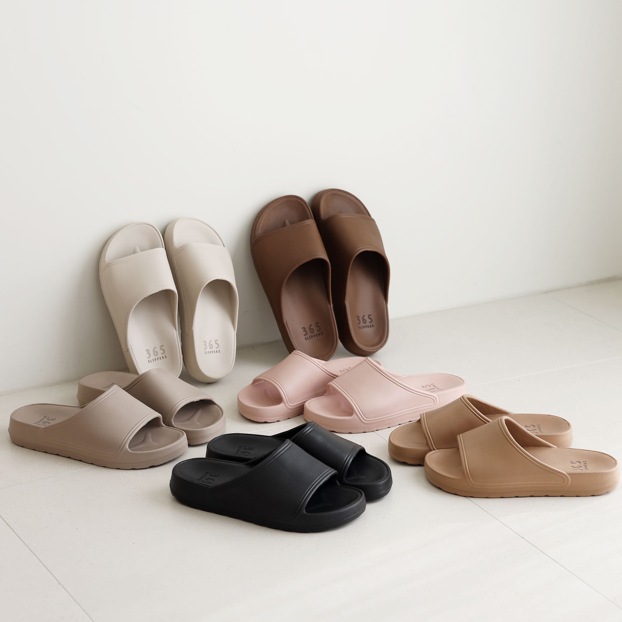 유얼홈 365 실내 슬리퍼 발편한 아치형 더블쿠션 층간소음 거실 실내화