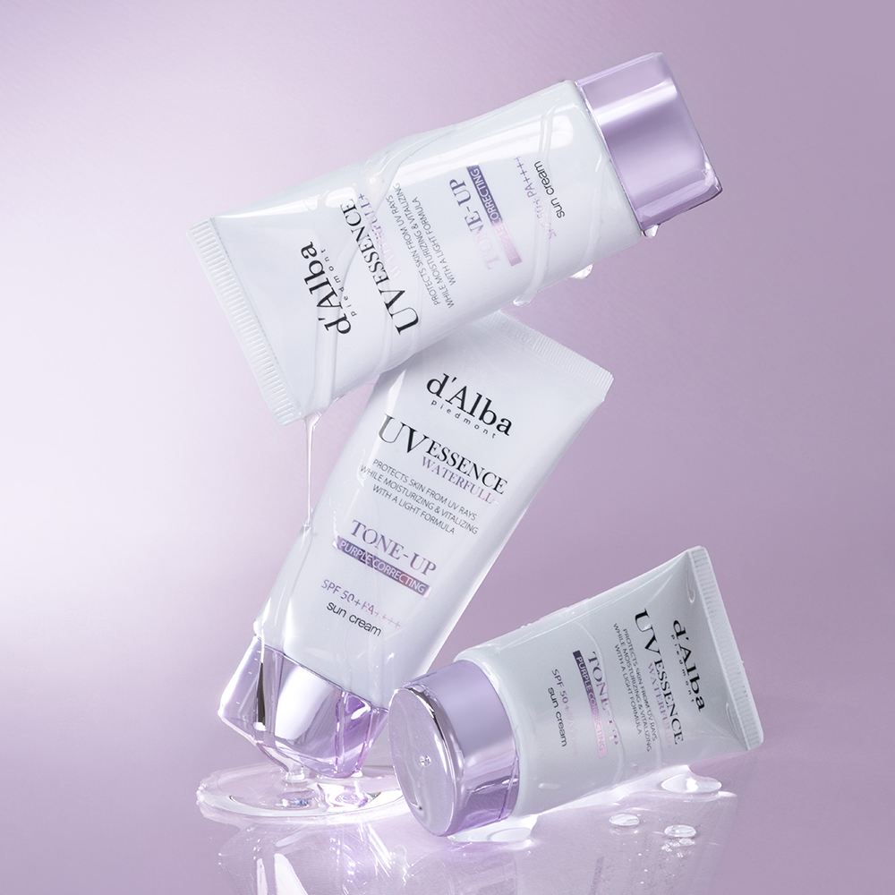 [쿨톤 아이돌 PICK!][2개] 달바 비건 워터풀 퍼플 톤업 선크림 50mlX2개 상세 이미지 5