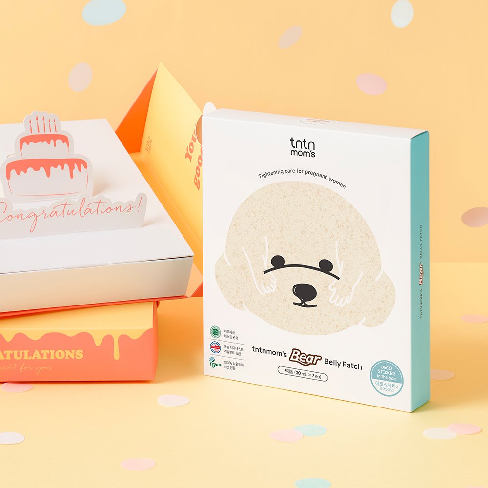 튼튼맘스 임산부 비건 베어벨리팩 (비숑마꼬) 30ml 7매입