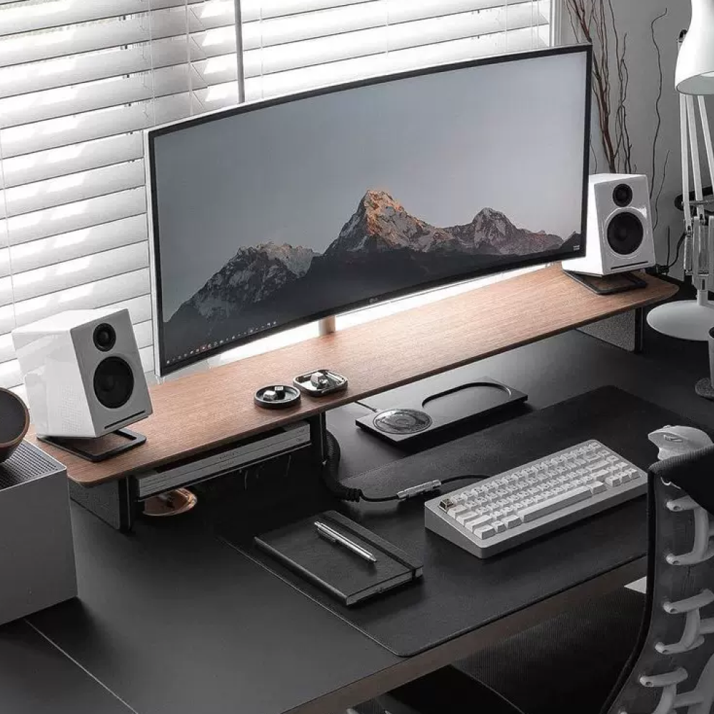 히든피스 Laricare 라리케어 원목 데스크 책상 모니터 선반 받침대 ULTRA