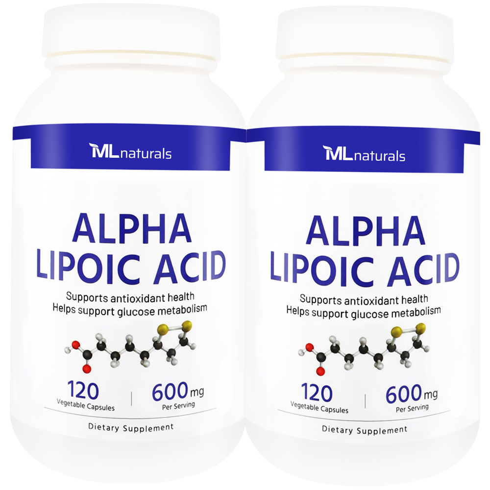 [미국배송] 마이라이프 내추럴스 알파 리포산 600mg 120캡슐, 2개 제품 이미지
