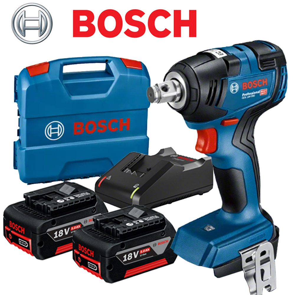 보쉬 충전 임팩트 렌치 세트 GDS18V-200 (5.0Ah) 배터리 2개