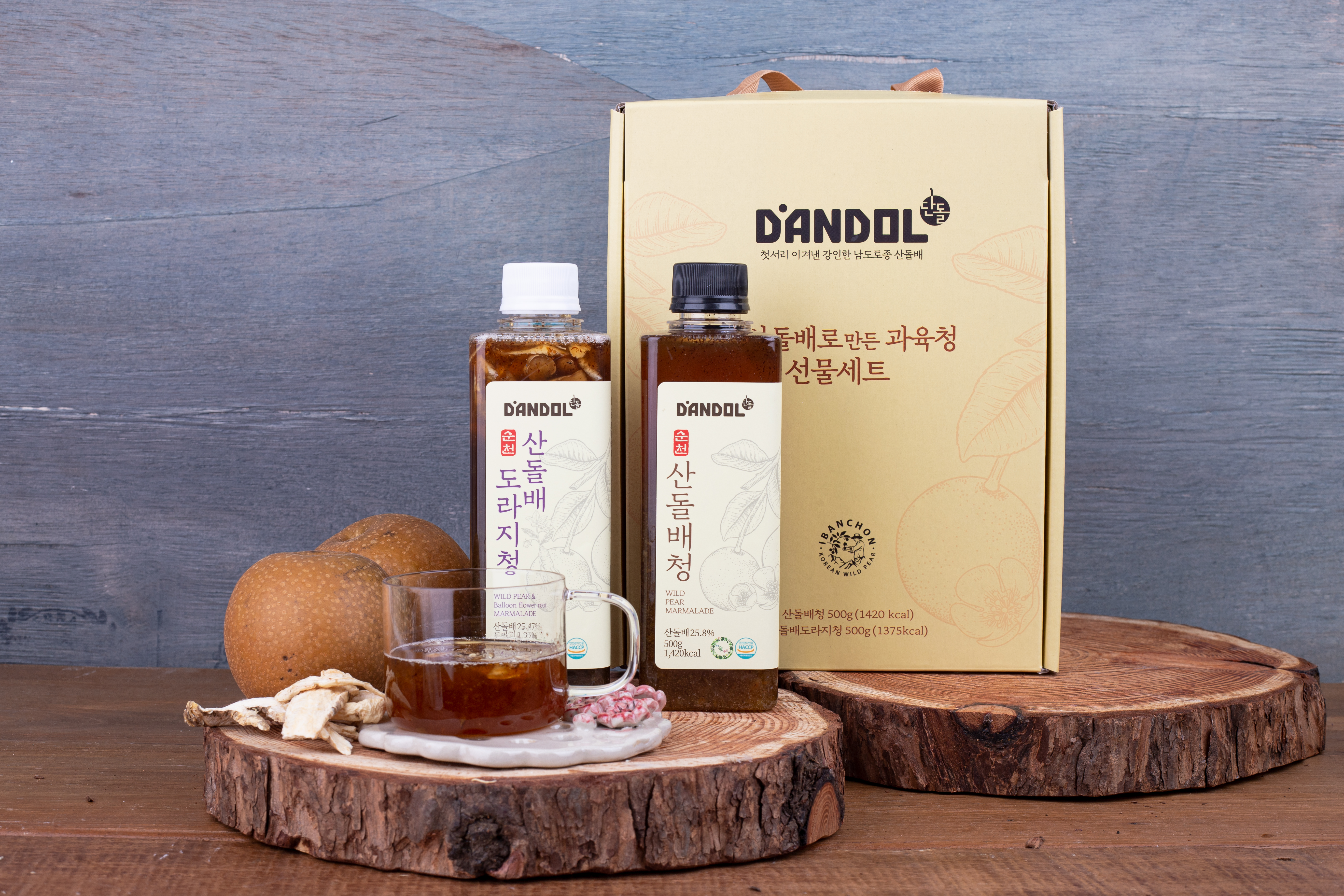 이반촌 단돌 산돌배청 산돌배도라지청 2종 선물셋트 순천산돌배 (산돌배청+산돌배도라지청) - 상세 이미지 4