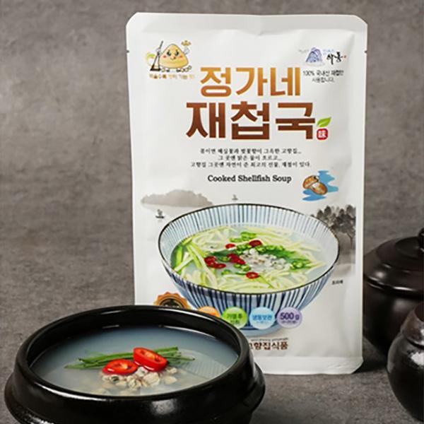 정가네 국내산 재첩국10팩(500gx10팩)부직포포장 : 피쉬세일
