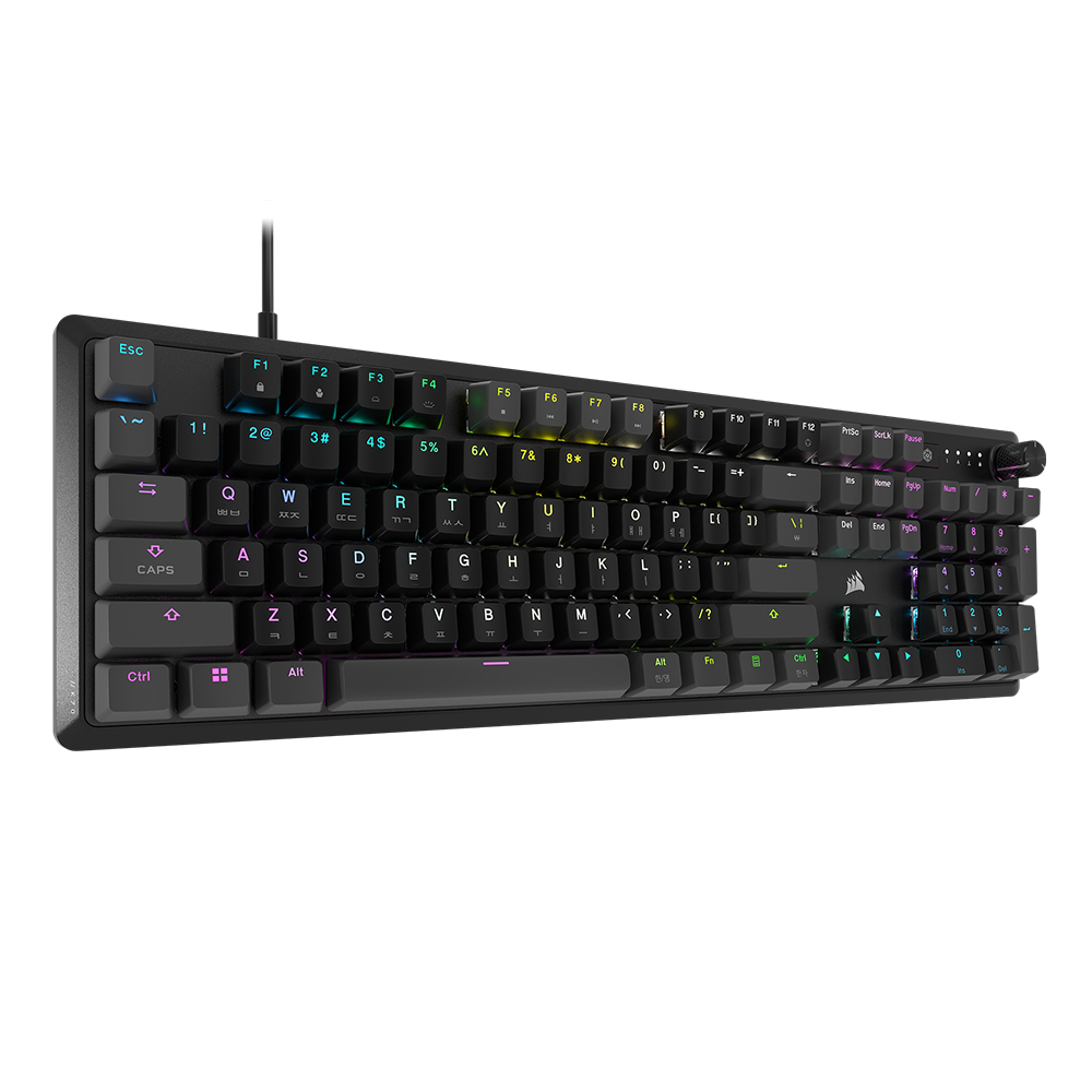 커세어 K70 RGB CORE CARBON GRAY 게이밍 기계식 키보드 골드키캡 에디션 - 상세 이미지 5